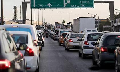 Η κίνηση στους δρόμους της Αθήνας