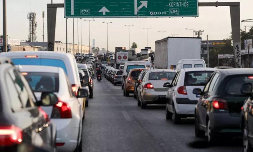 Η κίνηση στους δρόμους της Αθήνας