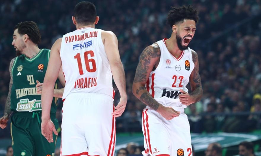 Ολυμπιακός: Έφτασε τις 10 σερί νίκες επί του Παναθηναϊκού στην Ευρωλίγκα!