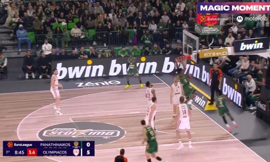 Το εντυπωσιακό alley oop του Φαρίντ από πάσα του Τι Τζέι Σορτς