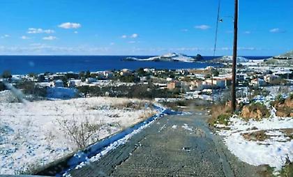 Λήμνος όπως... Αρκτική: Δορυφορική φωτογραφία δείχνει ολόλευκο το νησί