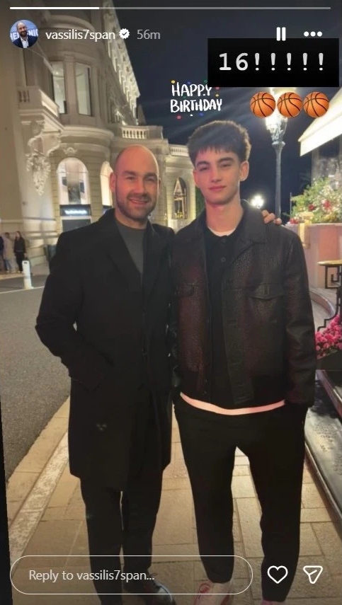 Βασίλης Σπανούλης: Στα 16 του χρόνια ο γιος του τον ξεπέρασε σε ύψος