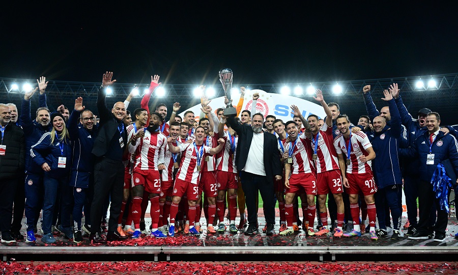 Ολυμπιακός-ΟΦΗ 3-0: Η απονομή τω ερυθρόλευκων