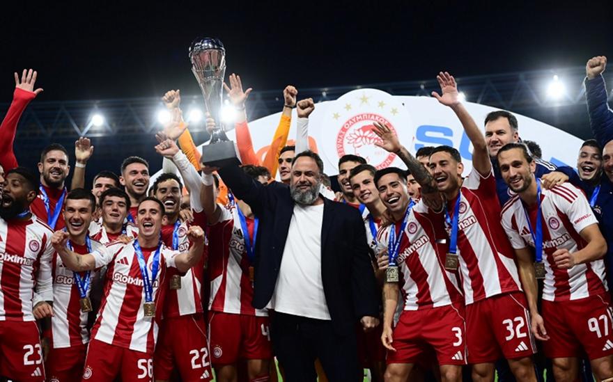 Μαρινάκης: «Φτάσαμε στο χρυσό τρεμπλ των 100 χρόνων θρυλικής ιστορίας»