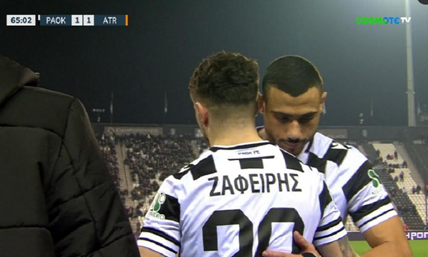 Αποθεώθηκε από την Τούμπα ο Ζαφείρης στο ντεμπούτο του με τη φανέλα του ΠΑΟΚ