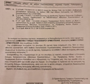 SL2: Ακατάλληλο το γήπεδο της Ελλάδας Σύρου