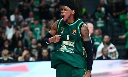 Παναθηναϊκός... αλά ΝΒΑ: Απίθανο μπλοκ του Χουάντσο και alley oop πάσα του Σορτς για το κάρφωμα του Χολμς!