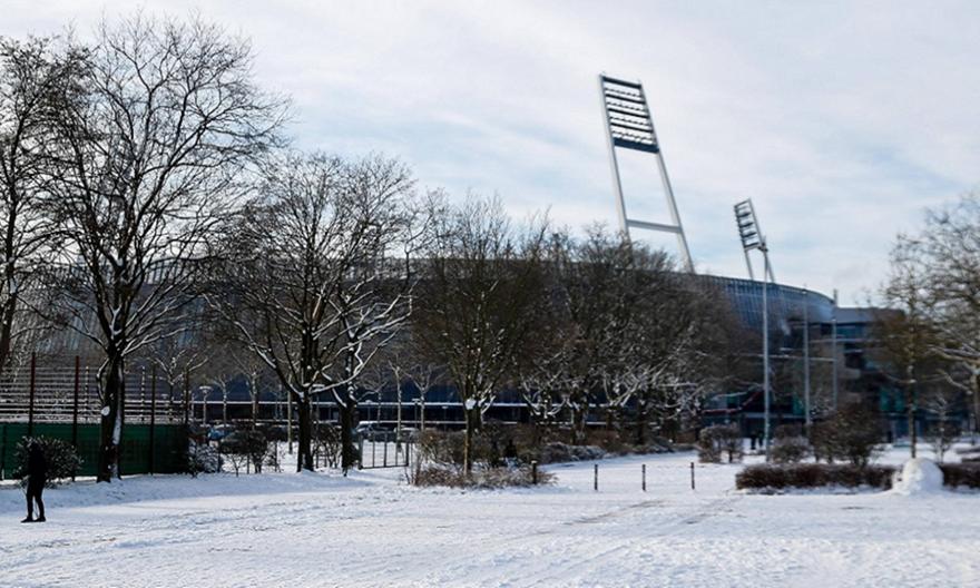 Αναβολή και στο Βέρντερ - Χόφενχαϊμ στην Bundesliga λόγω της επέλασης του χιονιά