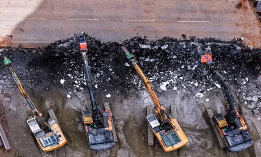 Κατεδαφίζεται η γέφυρα Πανοράματος στη Θεσσαλονίκη για το Flyover