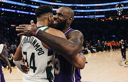 Πήρε τη φανέλα του Λεμπρόν ο Αντετοκούνμπο: «Είναι πρότυπο για όλους»