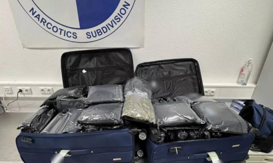 Συνελήφθησαν 3 γυναίκες στο «Ελ. Βενιζέλος» - Είχαν στις βαλίτσες τους 72 κιλά κάνναβης