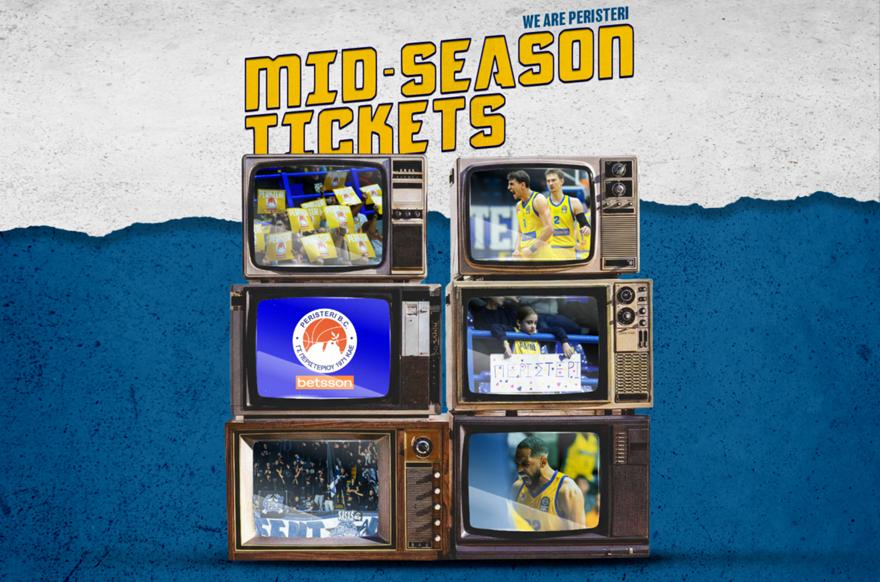 Τα εισιτήρια διαρκείας του Περιστερίου Betsson για τον Β’ γύρο