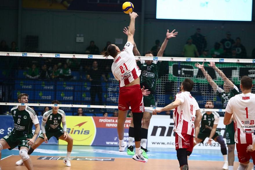 Ο τελικός του Super Cup βόλεϊ ανδρών: Παναθηναϊκός-Ολυμπιακός 2-3 σετ