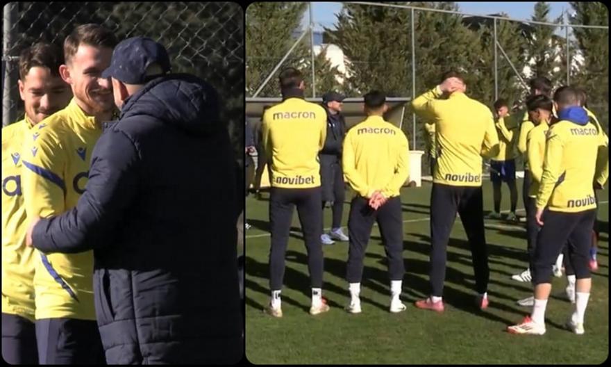 Οι αγκαλιές με τους παίκτες και η ομιλία: H πρώτη προπόνηση του Ράσταβατς στον Asteras AKTOR