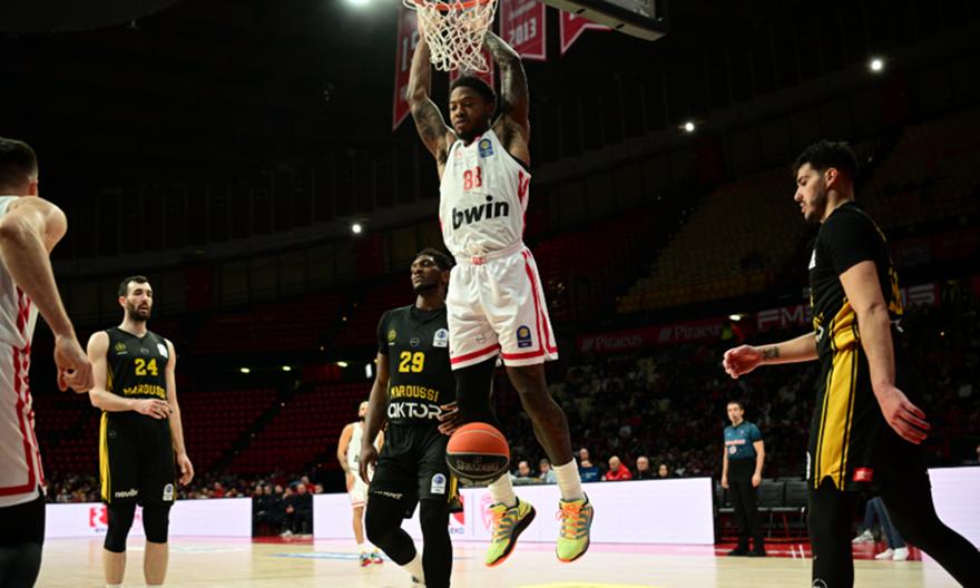 Βαθμολογία GBL: Συνεχίζει αήττητος ο Ολυμπιακός, δεύτερη σερί νίκη-ανάσα για τον Πανιώνιο