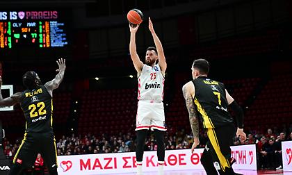 Ο Πίτερς έγινε ο ξένος του Ολυμπιακού με τα περισσότερα εύστοχα τρίποντα στο πρωτάθλημα!