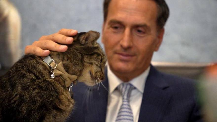 Pet Stories: Ο Μιχάλης Δημητρακόπουλος με τον γάτο Φίγκαρο