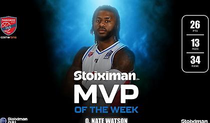 Stoiximan MVP of the Week ο Γουότσον του Πανιωνίου