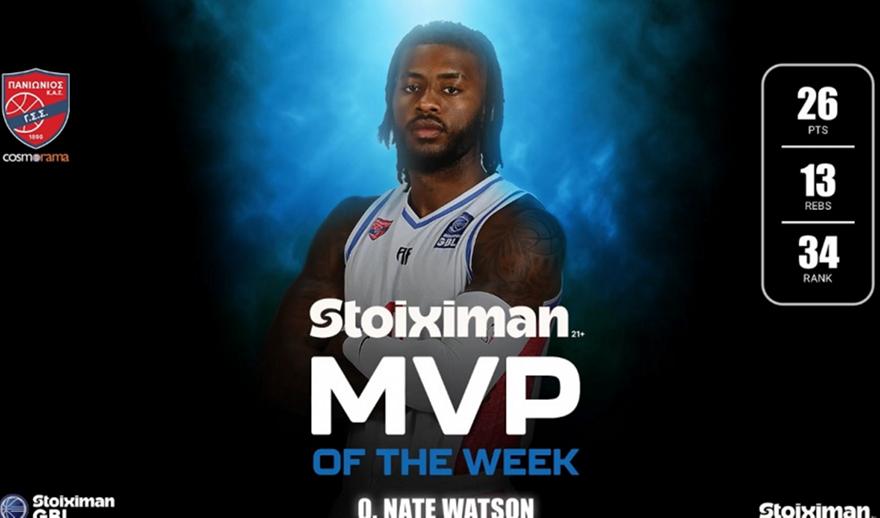 Stoiximan MVP of the Week ο Γουότσον του Πανιωνίου