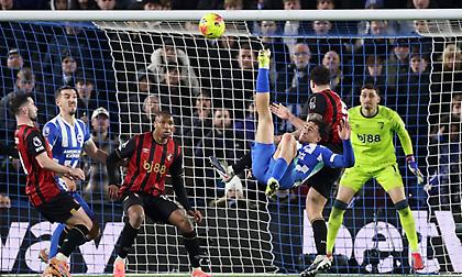 Τρέλα Κωστούλα: Μπήκε στο 77' και με ανάποδο ψαλίδι στο 91' χάρισε βαθμό στην Μπράιτον!