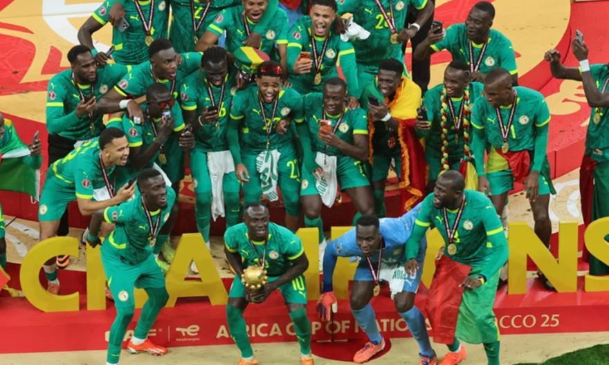 Παρέλαση στο Ντακάρ για τη θριαμβεύτρια του Κυπέλλου Εθνών Αφρικής Σενεγάλη