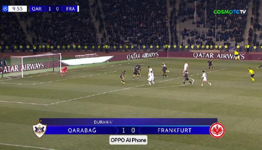 Ροντέο με τη σέντρα στο Καραμπάγκ-Άιντραχτ και 1-1 στο 10’