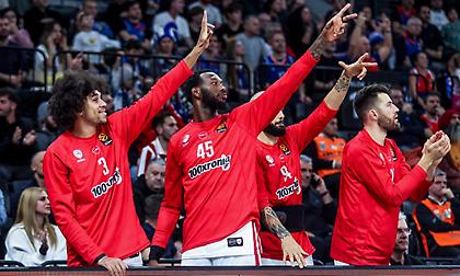 Βαθμολογία Ευρωλίγκας: Γερά στη μάχη για την πρώτη τετράδα ο Ολυμπιακός με την 7η νίκη στα τελευταία οκτώ παιχνίδια