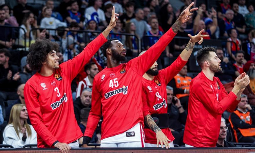 Βαθμολογία Ευρωλίγκας: Γερά στη μάχη για την πρώτη τετράδα ο Ολυμπιακός με την 7η νίκη στα τελευταία οκτώ παιχνίδια