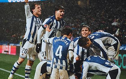 Τρίποντο ελπίδας με Ογιαρθάμπαλ οδηγό για τη Σοσιεδάδ