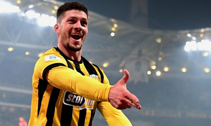 Τρίτη καλύτερη επίδοση φορ στην ιστορία της ΑΕΚ ο Γιόβιτς