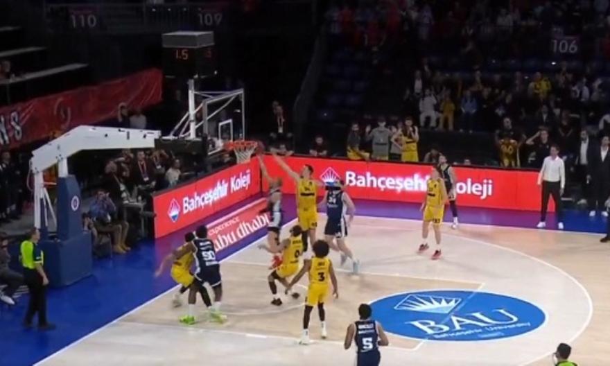 Το καλάθι του Φλιν που πλήγωσε τον Άρη στην έδρα της Μπαχτσεσεχίρ