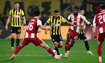 Τo μεγάλο ντέρμπι στη Νέα Φιλαδέλφεια: ΑΕΚ-Ολυμπιακός 1-1