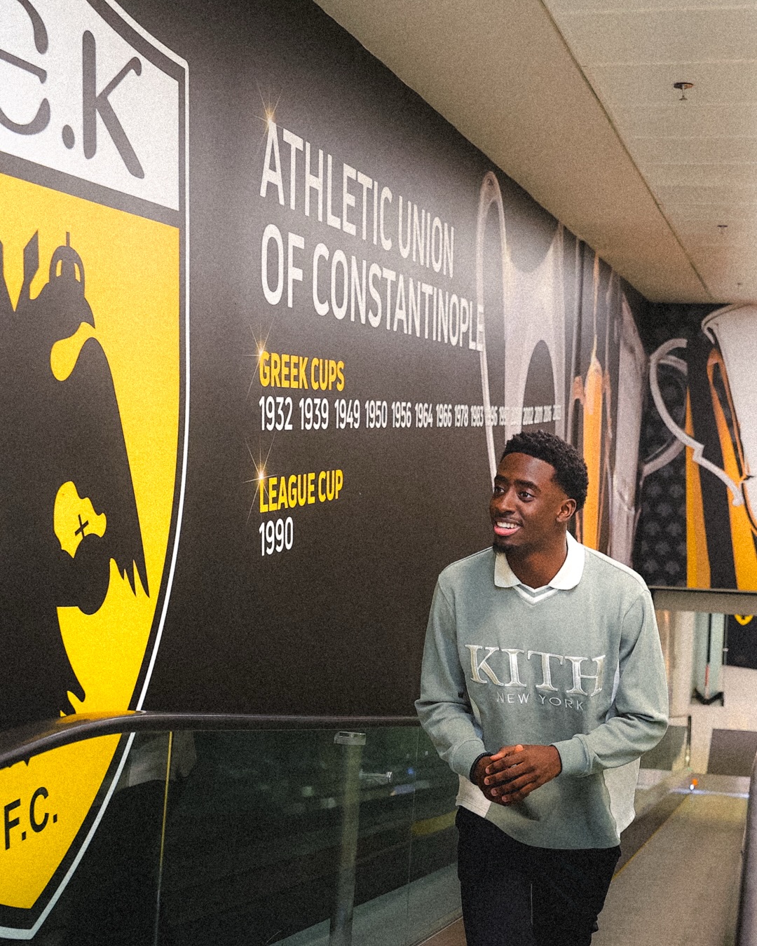 ΑΕΚ: Οι πρώτες φωτογραφίες του Σαχαμπό με τα κιτρινόμαυρα