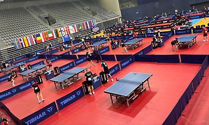 Με Ισπανία, Φινλανδία/Δανία, Κροατία στο ομαδικό του Europe Youth πινγκ πονγκ του Όσιγεκ οι Μαρκουλάκης, Αλεξίδης