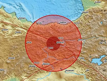Σεισμός 4,9 Ρίχτερ στην Ανατολική Τουρκία