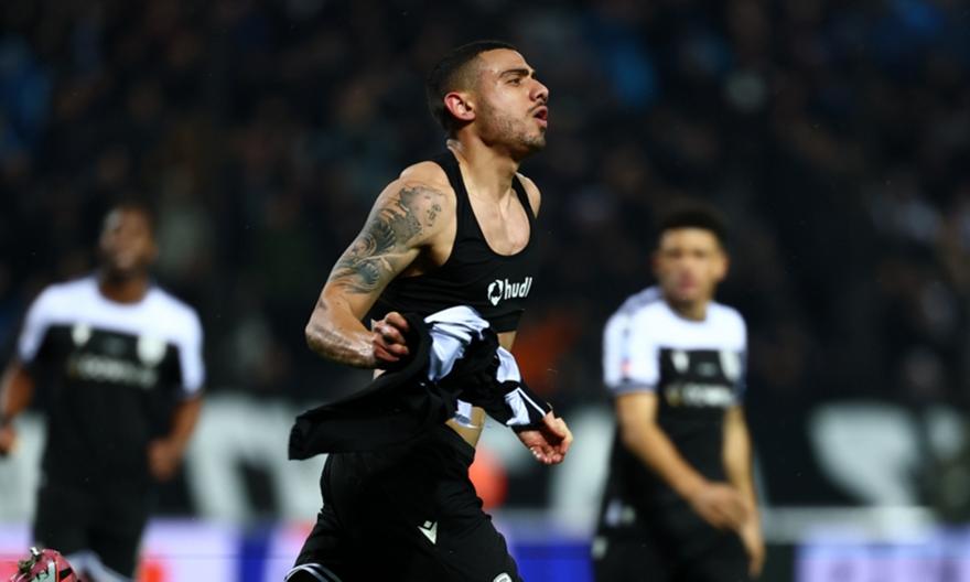 Σκόραρε ξανά ο Γιακουμάκης και έβαλε μπροστά τον ΠΑΟΚ κόντρα στον Παναθηναϊκό