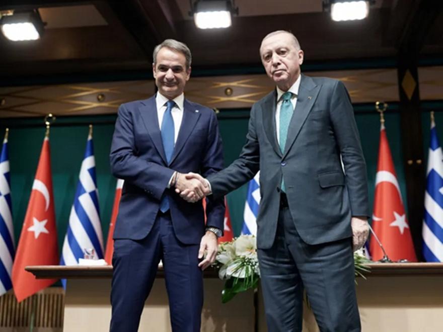 Κοινή δήλωση Μητσοτάκη-Ερντογάν: Στόχος τα 10 δισ. δολάρια στο διμερές εμπόριο