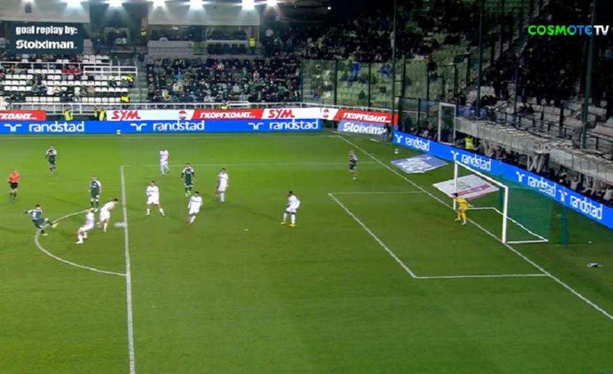 Ευθύβολο αριστερό σουτ του Μπακασέτα και 1-1 ο Παναθηναϊκός