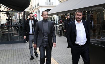 Γεύμα του Γκαγκάτση σε Τσέφεριν, Θεοδωρίδη και μέλη της UEFA