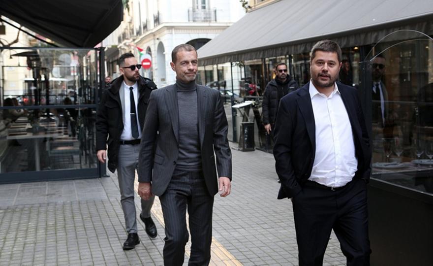 Γεύμα του Γκαγκάτση σε Τσέφεριν, Θεοδωρίδη και μέλη της UEFA