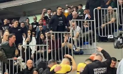 Διακοπή στο Παρτίζαν-Μέγκα για υβριστικά συνθήματα και αντικείμενα από τους οπαδούς των «ασπρόμαυρων»