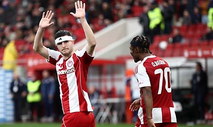 Τα γκολ από Πιρόλα-Γιαζίτσι και οι υπόλοιπες φάσεις από τη νίκη του Ολυμπιακού επί του Παναιτωλικού