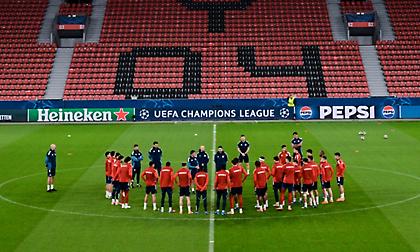 Προπονήθηκε στην «BayArena» ο Ολυμπιακός - Τα πλάνα του sport-fm.gr