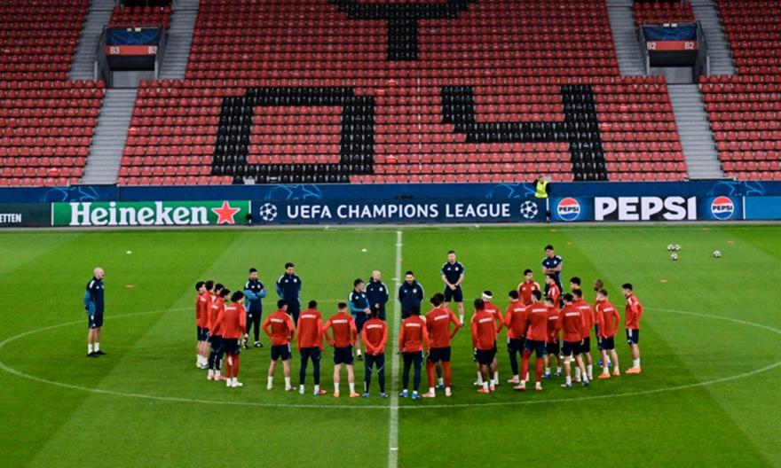 Προπονήθηκε στην «BayArena» ο Ολυμπιακός - Τα πλάνα του sport-fm.gr