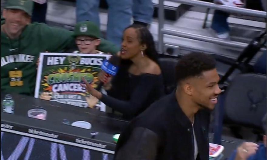 Όμορφη στιγμή με Γιάννη Αντετοκούνμπο και μικρό φίλο των Μπακς που νίκησε τον καρκίνο!