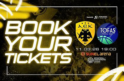 Κάλεσμα ΑΕΚ στον κόσμο για το ματς με την Τόφας