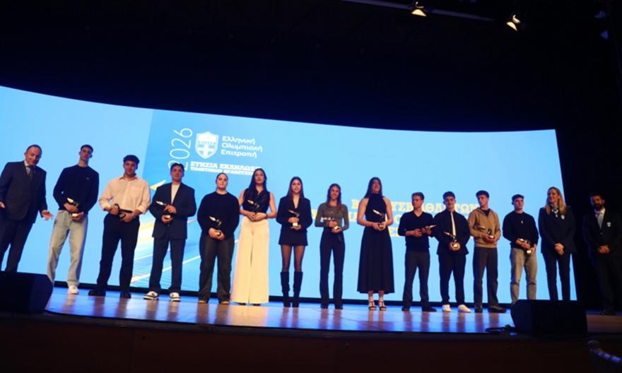 Βράβευσε τους κορυφαίους αθλητές του 2025 η ΕΟΕ