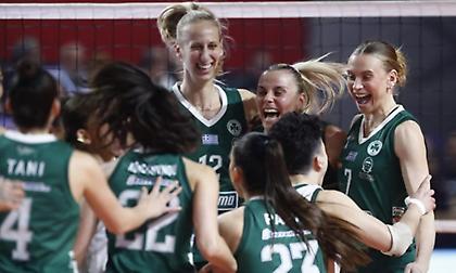 Συγχαρητήρια της ΚΑΕ στο βόλεϊ γυναικών του Παναθηναϊκού για την ιστορική πρόκριση στους τελικούς του Challenge Cup