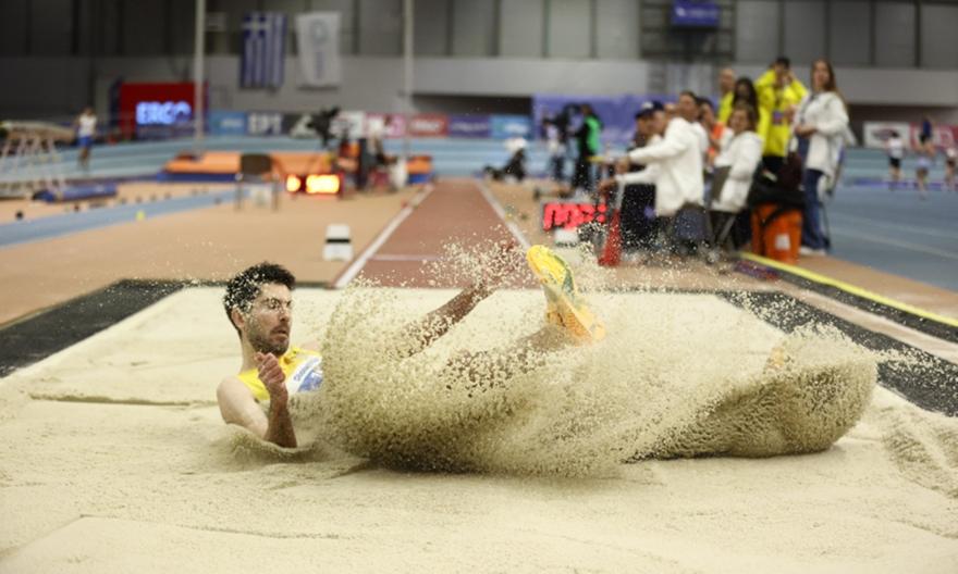 Νέο άλμα πάνω από τα 8,20μ. για τον Τεντόγλου και πρωτιά στο Πανελλήνιο πρωτάθλημα κλειστού στίβου