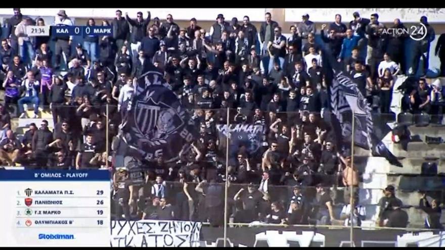 Γκολ… ανόδου ο Μιράντα, πανηγυρισμοί στις κερκίδες της Καλαμάτας για το ΟΣΦΠ Β-Πανιώνιος!